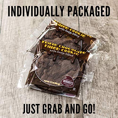 Triple Chocolate Cookie Filled with Fudge and Hersheys Chocolate Chips, 12 Pack