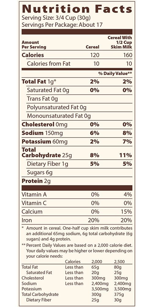 Mom'S Best Oats And Honey Blend Cereal, Made With Whole Grain, Heart Healthy, No High Fructose Corn Syrup, Kosher, 18 Oz Box (Pa