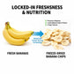 Freeze-Dried Banana Slices, 8.81 Oz | Crispy,Freeze-Dried Fruit Snack | Resealable Jar for Pantry Storage | Great for Travel, Hi