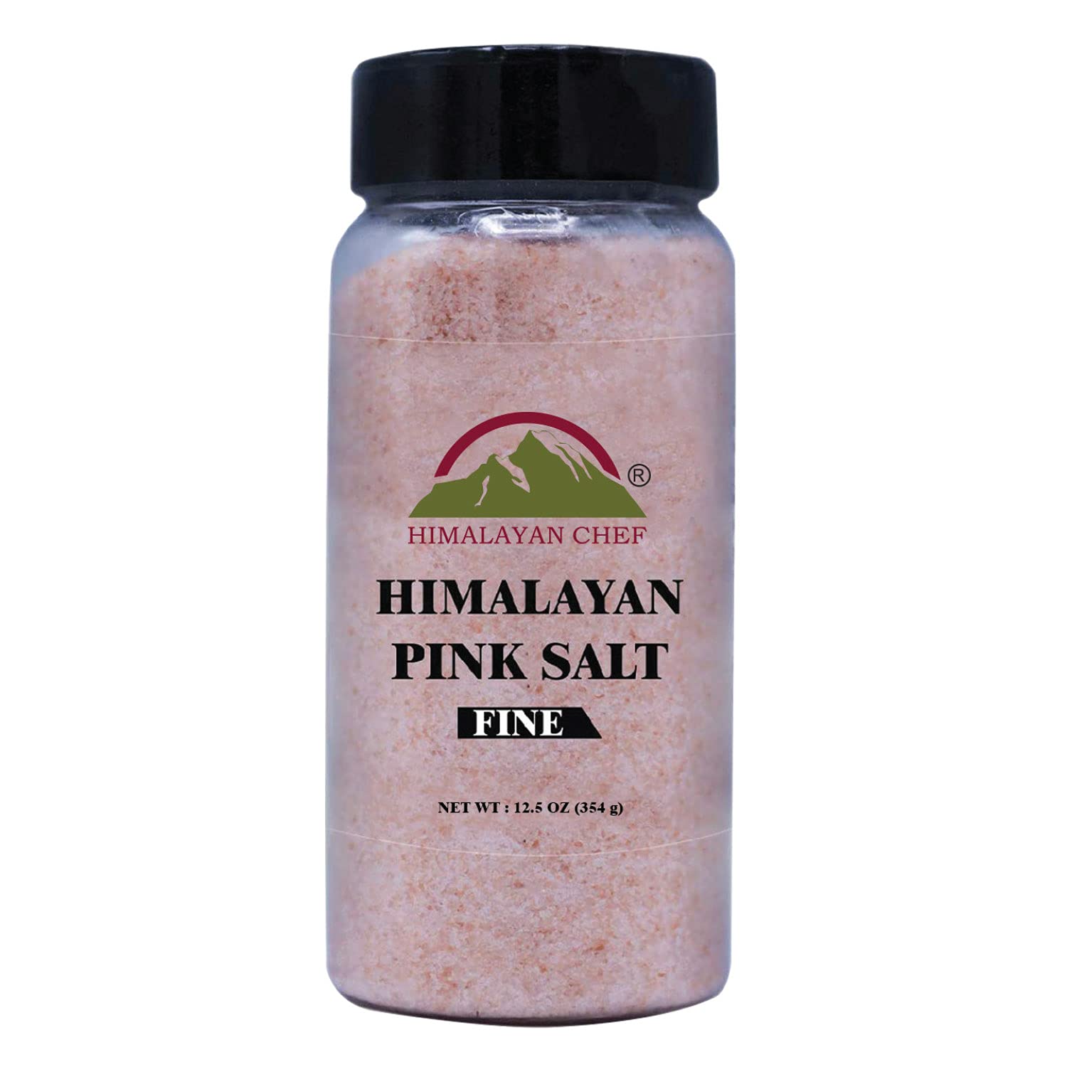Himalayan Chef Pink Salt Shaker - 12.5 oz, Natural Himalayan Salt, Convenient Size, Ideal for Cooking and Seasoning