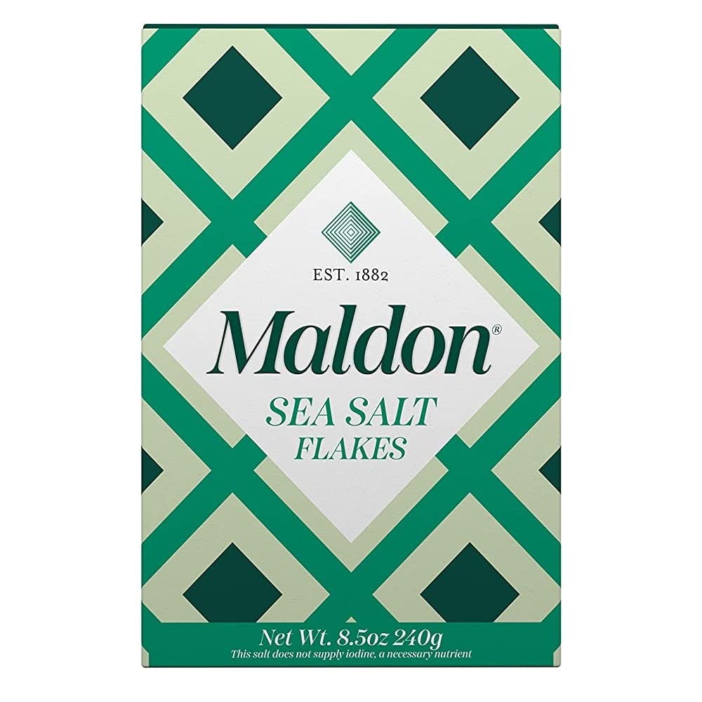 Maldon Sea Salt Flakes, 8.5 oz (Pack of 2), Model MS01, Gourmet Cooking Salt