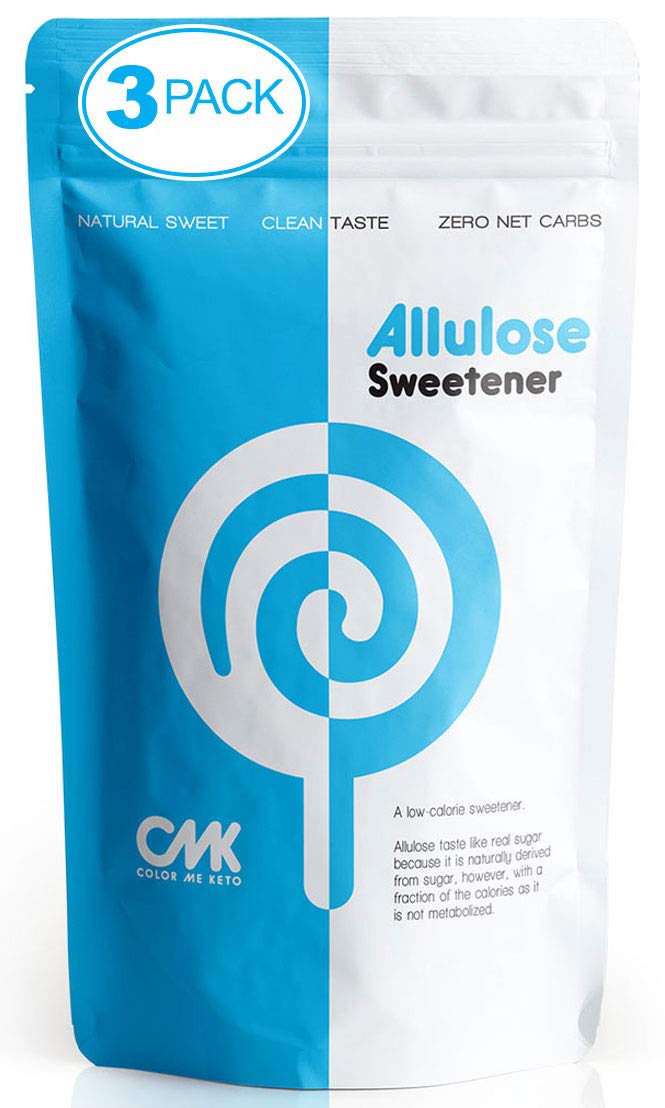 Color Me Keto Allulose Sweetener - Natural Zero Net Carb Sugar Alternative - 3 Pack (48 Ounce) Granular Powder
