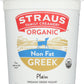 Straus Family Creamery Plain Non-fat Yogurt, 32 Oz