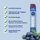 Sweet Nothings, Blueberry, Usda Organic Kids' Squeezable Super Fruit Smoothie Freezie Pops, Value Pack Of 24 - Dye-Free, No Adde