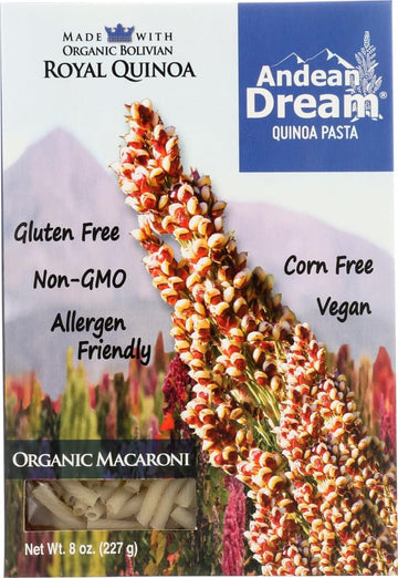 Andean Dream Quinoa Pasta, Og, Macar, Gf, 8-Ounce (Pack Of 6)