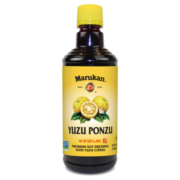 Marukan Yuzu Ponzu - Top-Grade Soy Dressing With Yuzu Citrus For Dumplings & Pot Stickers  Gluten-Free Ponzu Sauce (24 Fl Oz)