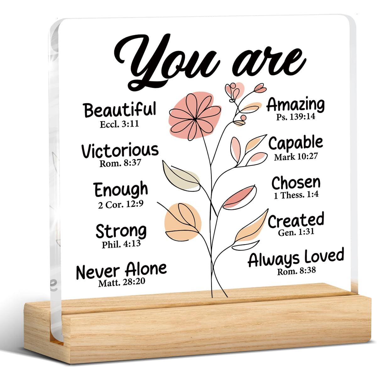Christian Gifts for Women, Inspirational Religious Gifts for Female Friends on Birthday Mothers Day Christmas, Bible Verses Jesu