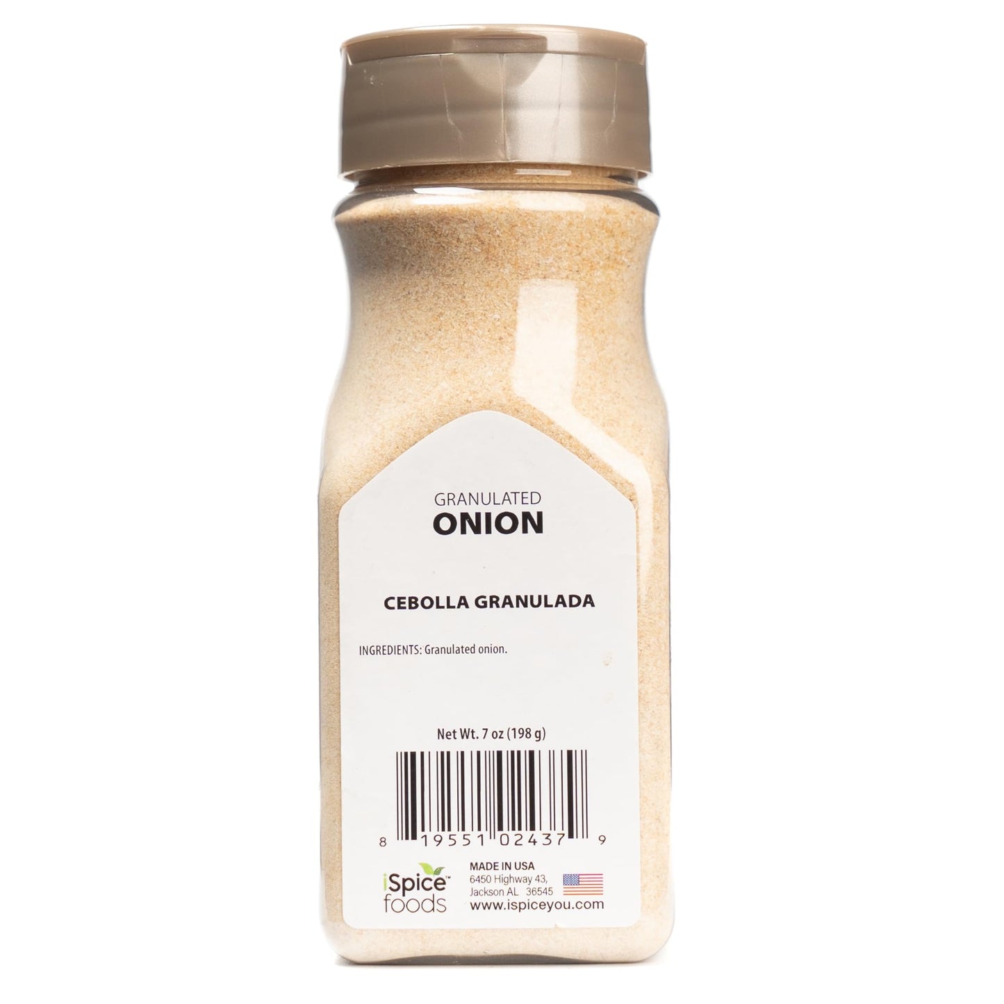 Ispice Granulated Onion |Pure And Fresh | Essential Kitchen Spice | 7Oz (198G)