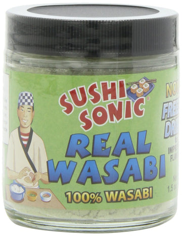 Sushi Sonic 100% Real Powdered Wasabi, 1.5-Ounce Jars (Pack of 3)