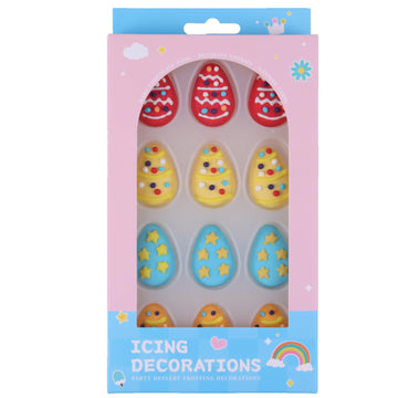 Edible Easter Cookie Decorations Easter Eggs Sprinkles for Cupcakes, Cake, Macaron, Cookies, and Cakecicles Decorating