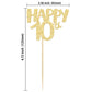 Gyufise 24Pcs Cupcake Toppers Glitter Number 70 Decorations for 70th Birthday, Small, Gold 70, Paper