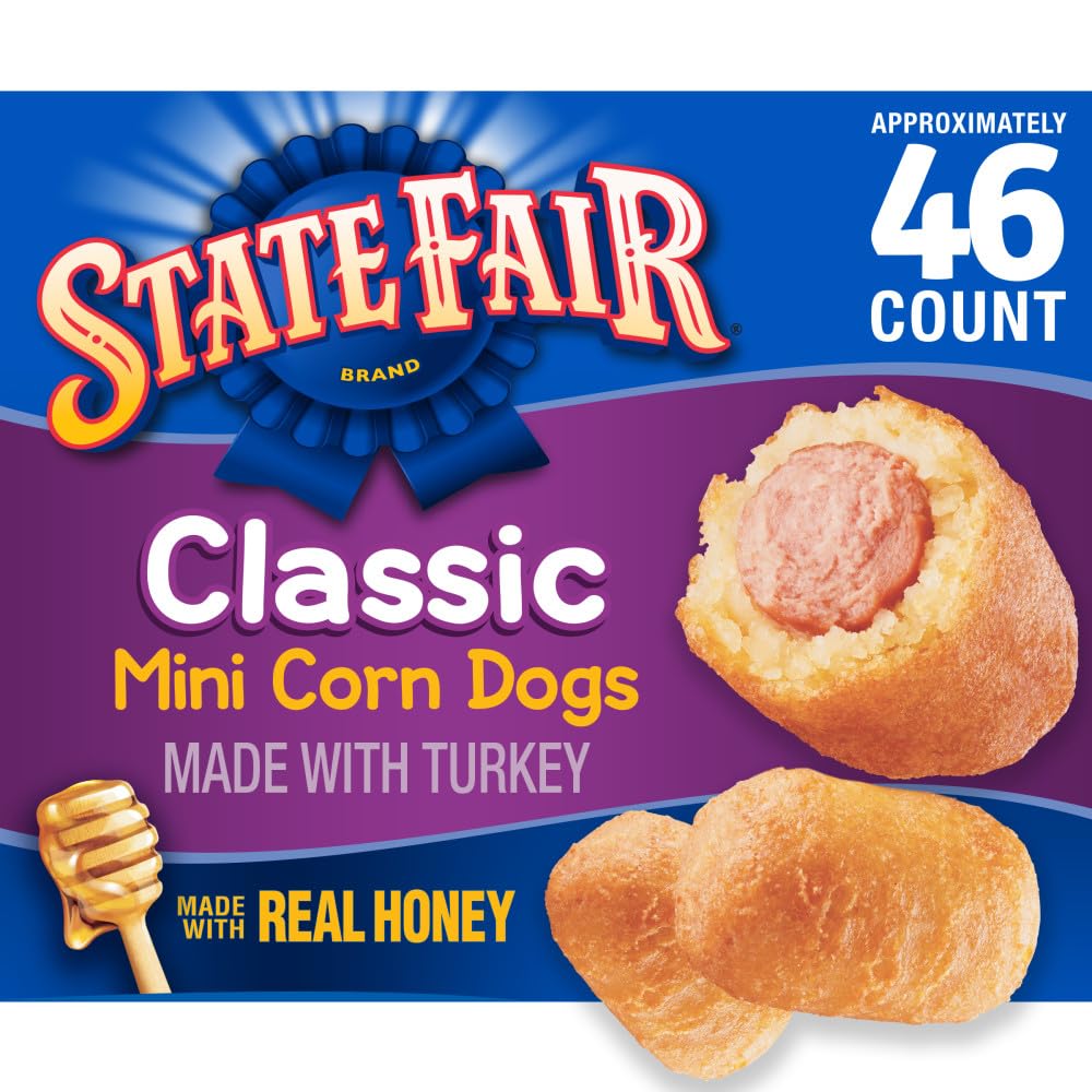 State Fair Classic Turkey Mini Corn Dogs Frozen Meal, 46 Count