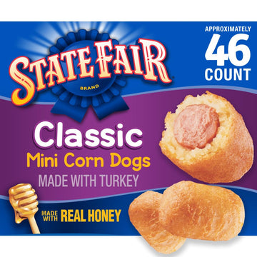State Fair Classic Turkey Mini Corn Dogs Frozen Meal, 46 Count