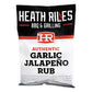Heath Riles BBQ Rub - Garlic Jalapeño Seasoning, 32 oz, Champion Pitmaster Recipe for Smoking & Grilling