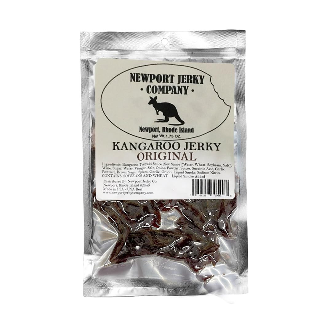 NEWPORT JERKY COMPANY Kangaroo Jerky | Handmade Gourmet | 1.75 Ounce Pack