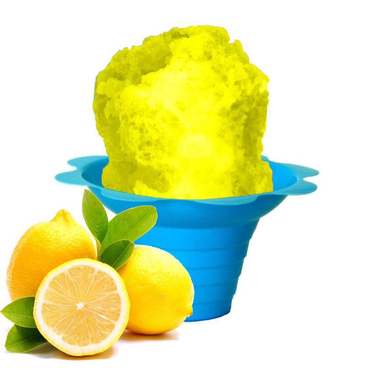 Hypothermias Hawaiian Snow Cone Syrup, Shaved Ice Flavor - Quart (32 Fl. Oz) - Lemon - Non-GMO 100% Pure Cane Sugar, BPA-Free Pl