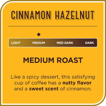 Don Francisco'S Cinnamon Hazelnut Flavored Medium Roast Coffee Pods - 24 Count - Recyclable Single-Serve Coffee Pods, Compatible