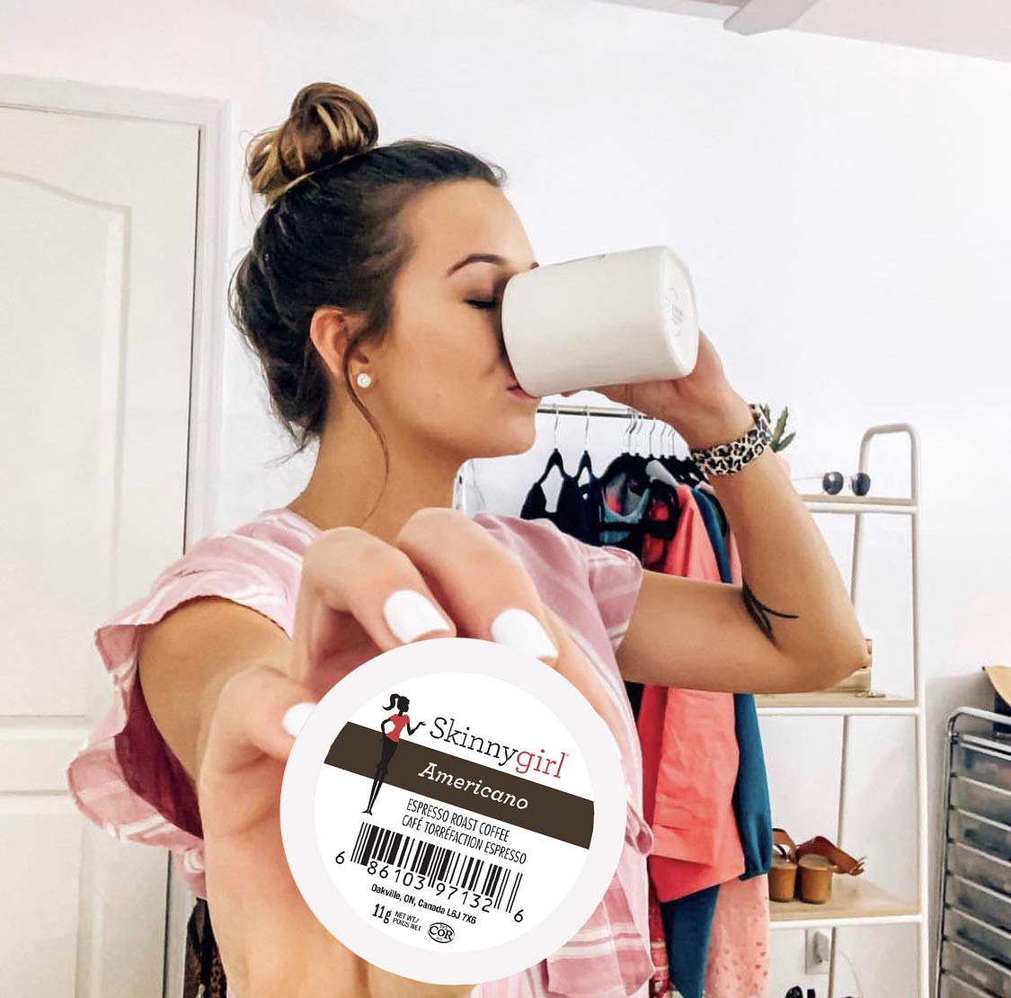 Skinnygirl Coffee Pods Americano Espresso Roast Single Serve for Keurig 24 Count