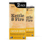Kettle and Fire Organic Chicken Broth, Keto, Paleo, and Whole 30 Approved, Gluten Free, High in Protein and Collagen, 2 Pack (32