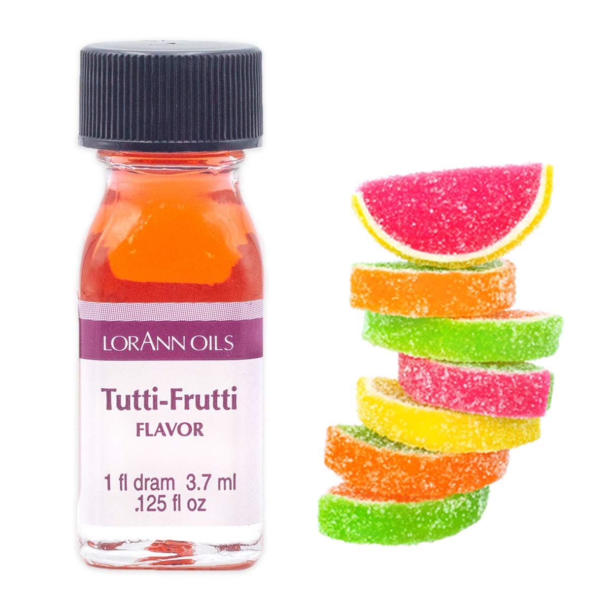 Lorann Tutti Frutti Ss Flavor, 1 Dram Bottle (.0125 Fl Oz - 3.7Ml - 1 Teaspoon)