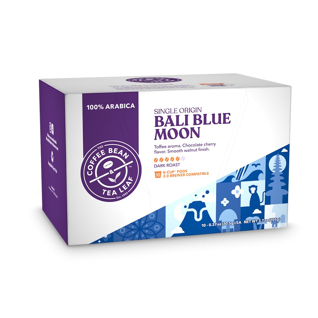 Bali Blue Moon Single Origin Coffee K-Cups (Dark Roast, 10Ct)