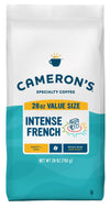 Camerons Coffee Roasted Whole Bean Coffee, Intense French, 28 Ounce