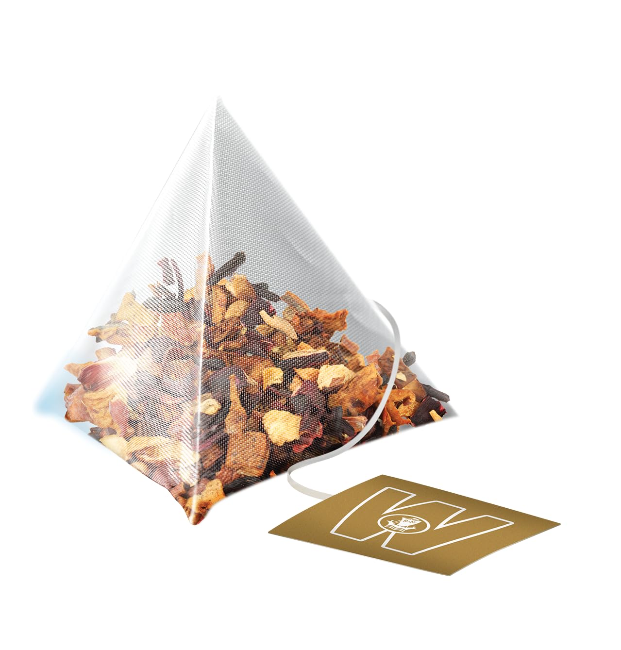 Wissotzky Tea Ginger Turmeric Spiced Chai Tea (50 Pyramid Tea Bags) | Whole Leaf Black Tea | No Artificial Flavors | Elegant Sil