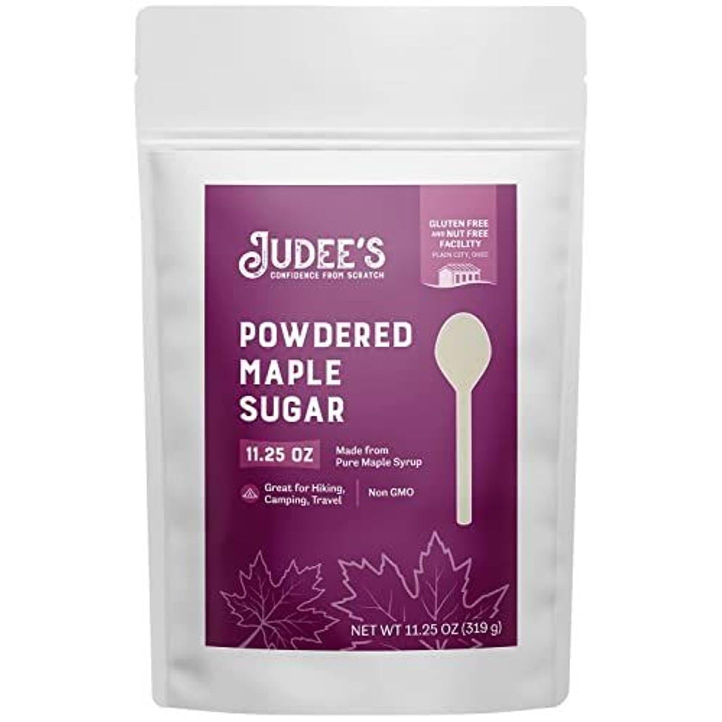 Judees Powdered Maple Sugar 11.25 oz - Confectioners Sugar from Maple Syrup - 100% Non-GMO, Gluten-Free, and Nut-Free - Great fo