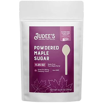 Judees Powdered Maple Sugar 11.25 oz - Confectioners Sugar from Maple Syrup - 100% Non-GMO, Gluten-Free, and Nut-Free - Great fo