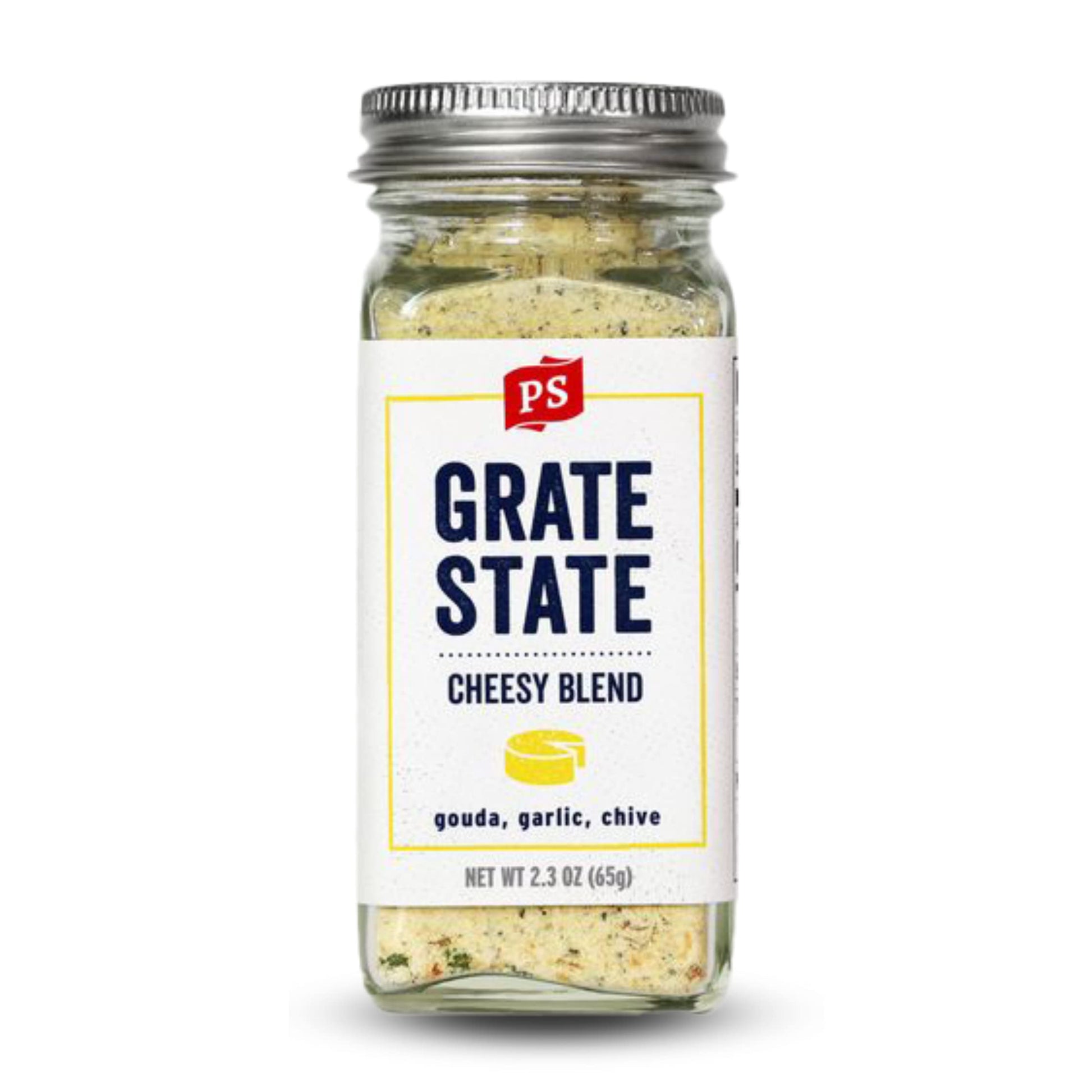 PS Seasoning Grate State All-Purpose Cheese Seasoning Blend - Cheesy Flavor with Gouda & Garlic - 2.3 Ounce