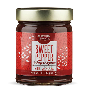 Tastefully Simple Sweet Pepper Jalapeno Jam, 11 Ounce, Pack of 1