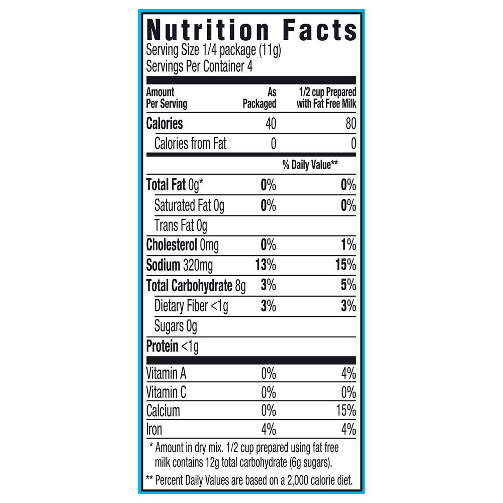 Jell-O Sugar-Free Chocolate Instant Pudding Mix, 1.4 Ounce (Pack of 6), Chocolate Flavor