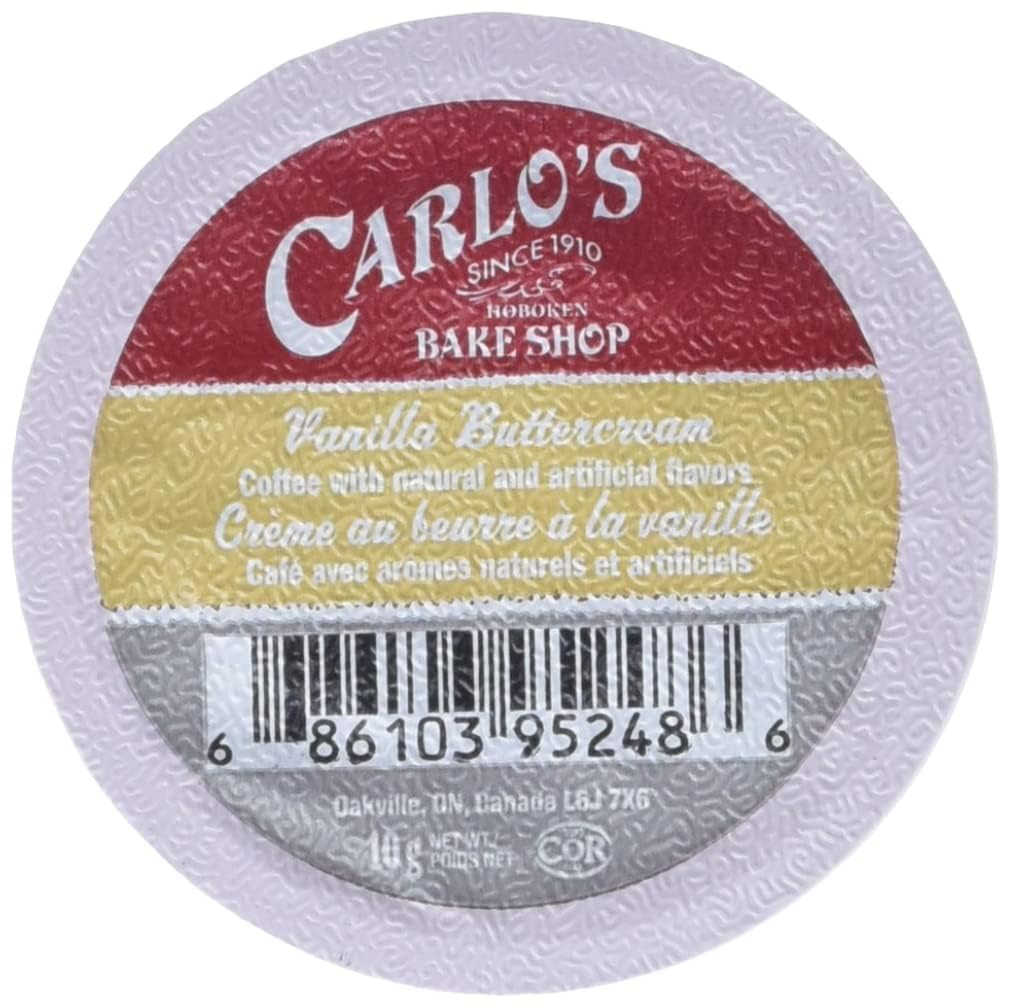 Cake Boss Coffee Single Serve Cups, Vanilla Buttercream, 48 Count (2 Boxes) for Keurig K Cup malt-inspired