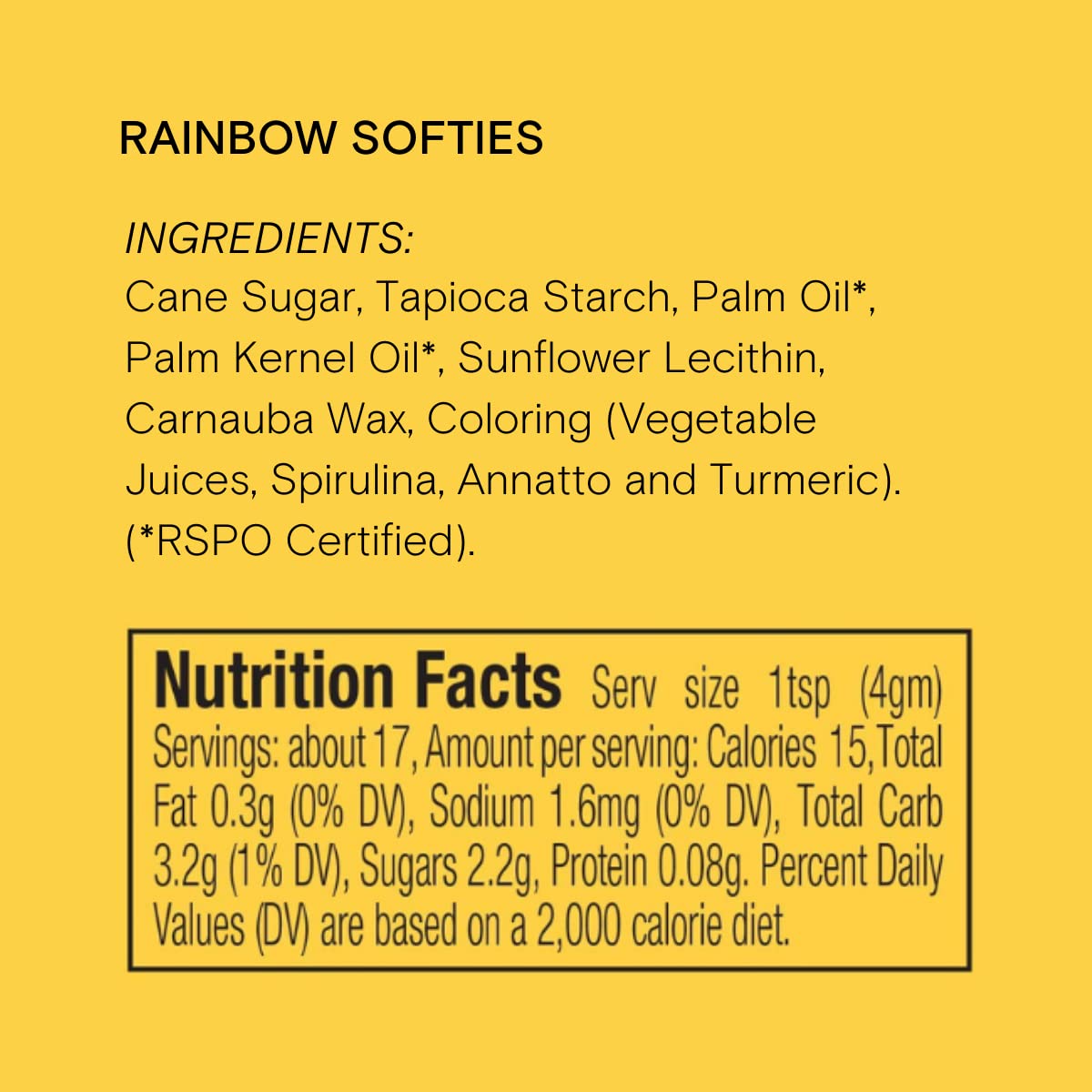 Supernatural Rainbow Softies Natural Sprinkles, Made in USA, No Artificial Dyes, Soy Free, Gluten Free, Vegan, 3oz