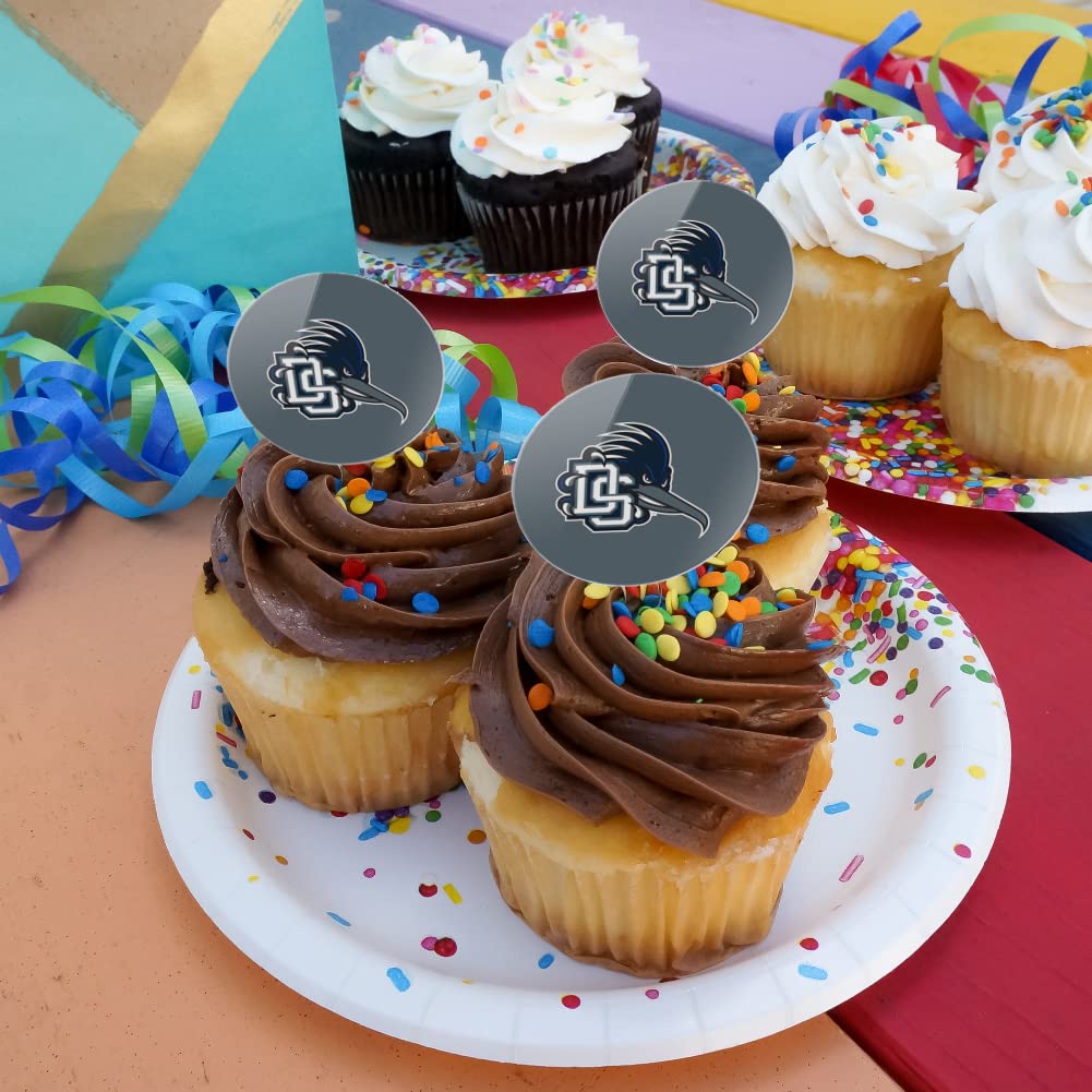 Dalton State College Secondary Logo Cupcake Picks Toppers Decoration Set Of 6