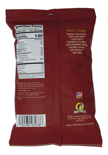 Buc-Ee'S Beaver Nuggets Cinnamon Sweet Flavored Snack Puffs, Gluten Free, One 10 Ounce Bag