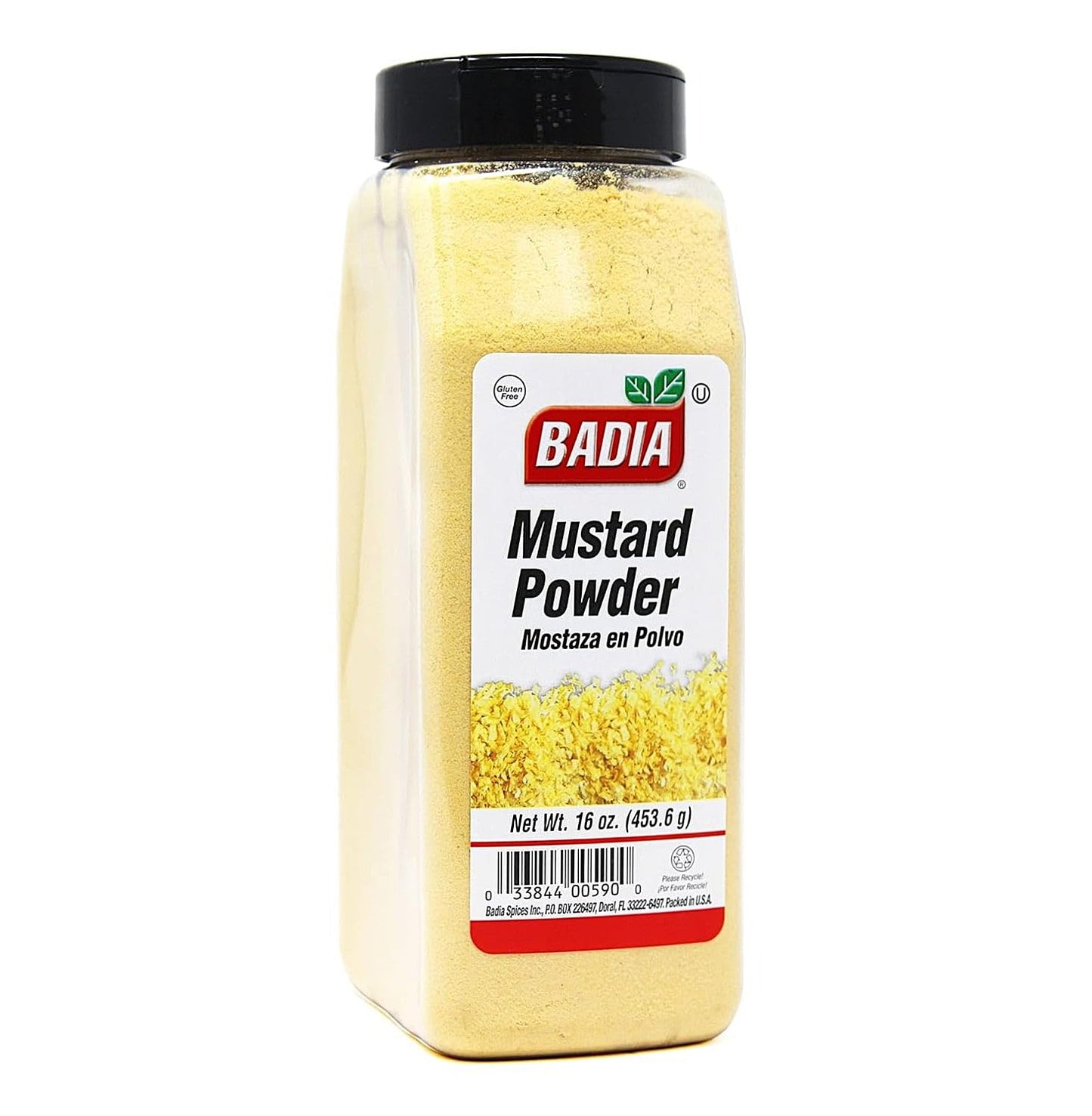 Badia Mustard Powder 16  oz - Versatile Ground Yellow Mustard - Gluten Free, Kosher, MSG Free
