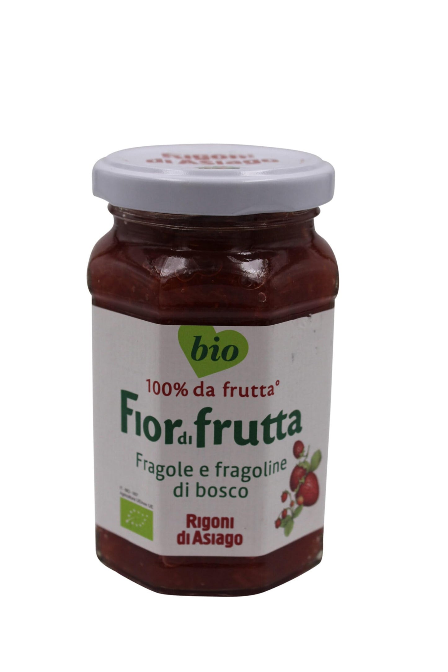 Rigoni di Asiago Fiordifrutta Organic Fruit Spread, Strawberry, 250 g, 6 Count
