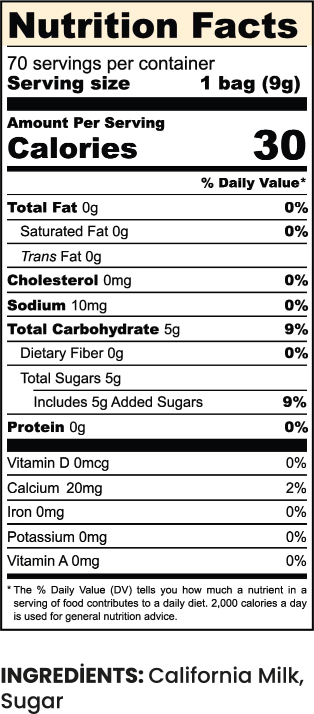 Simply Natural Sweetened Condensed Milk Creamer Single-Serve 9 Grams Sachet, All Natural Coffee/Tea Creamer (70 Sachets Bag, Mil