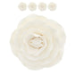 Global Sugar Art Peony Rose Sugar Cake Flowers, White, 4 Count by Chef Alan Tetreault