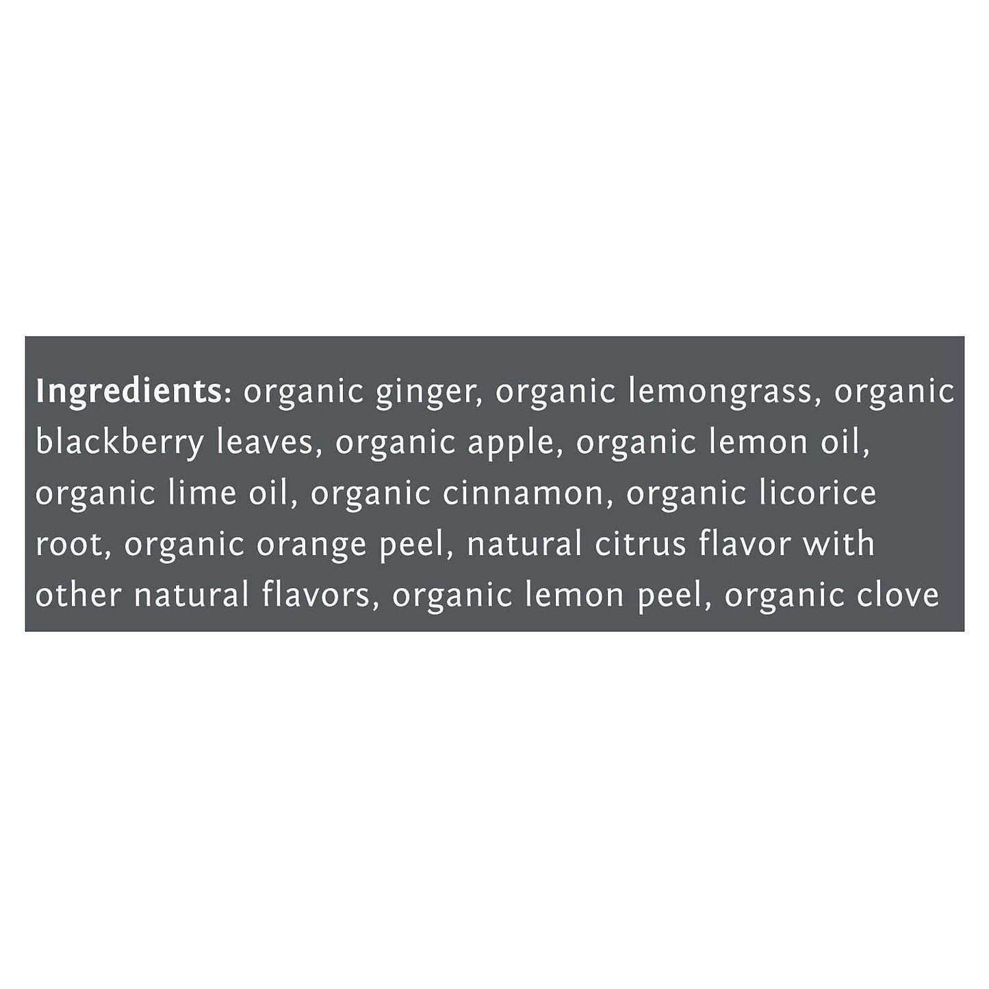 Biglow Tea Organic Lemon Ginger Tea Steep 60 Bags Net Wt 4.66 Oz