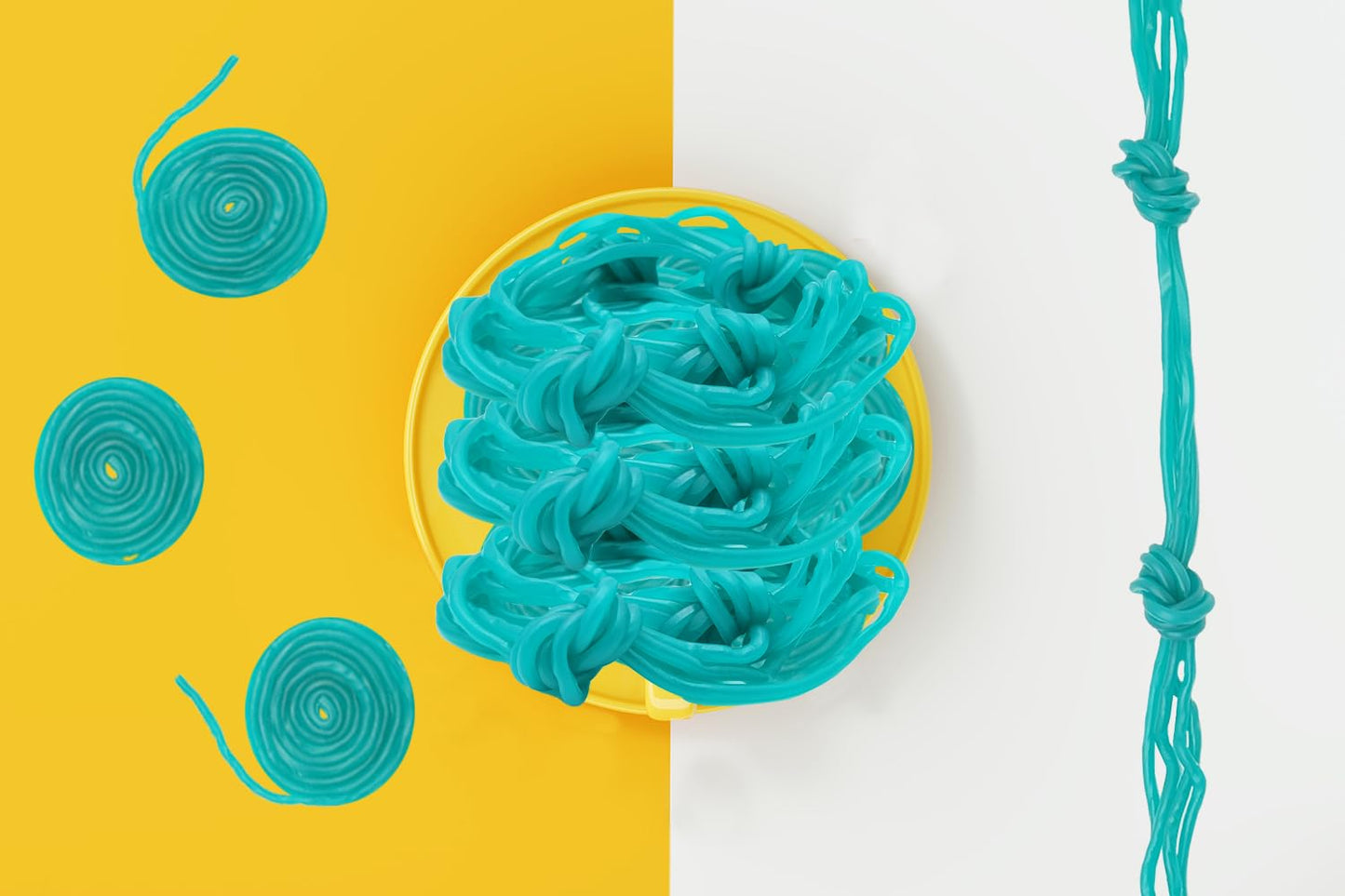 Blue Raspberry Licorice Laces, Licorice Rope Gummies Candy For Parties, Birthdays, Events, And More (2 Pounds)