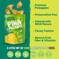 Crispy Green Pia Picante, Ginger Lime Dried Pineapple, Healthy Real Fruit Snacks, 1.76 Ounce, 12 Single Serve Bags