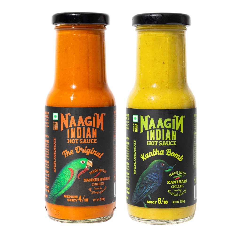 Naaflavor Blend - Indian Hot Spicy Chilli Sauce The Oriflavor Blendal & Kantha Burst Item (Pack Of 2  230Gm Each)