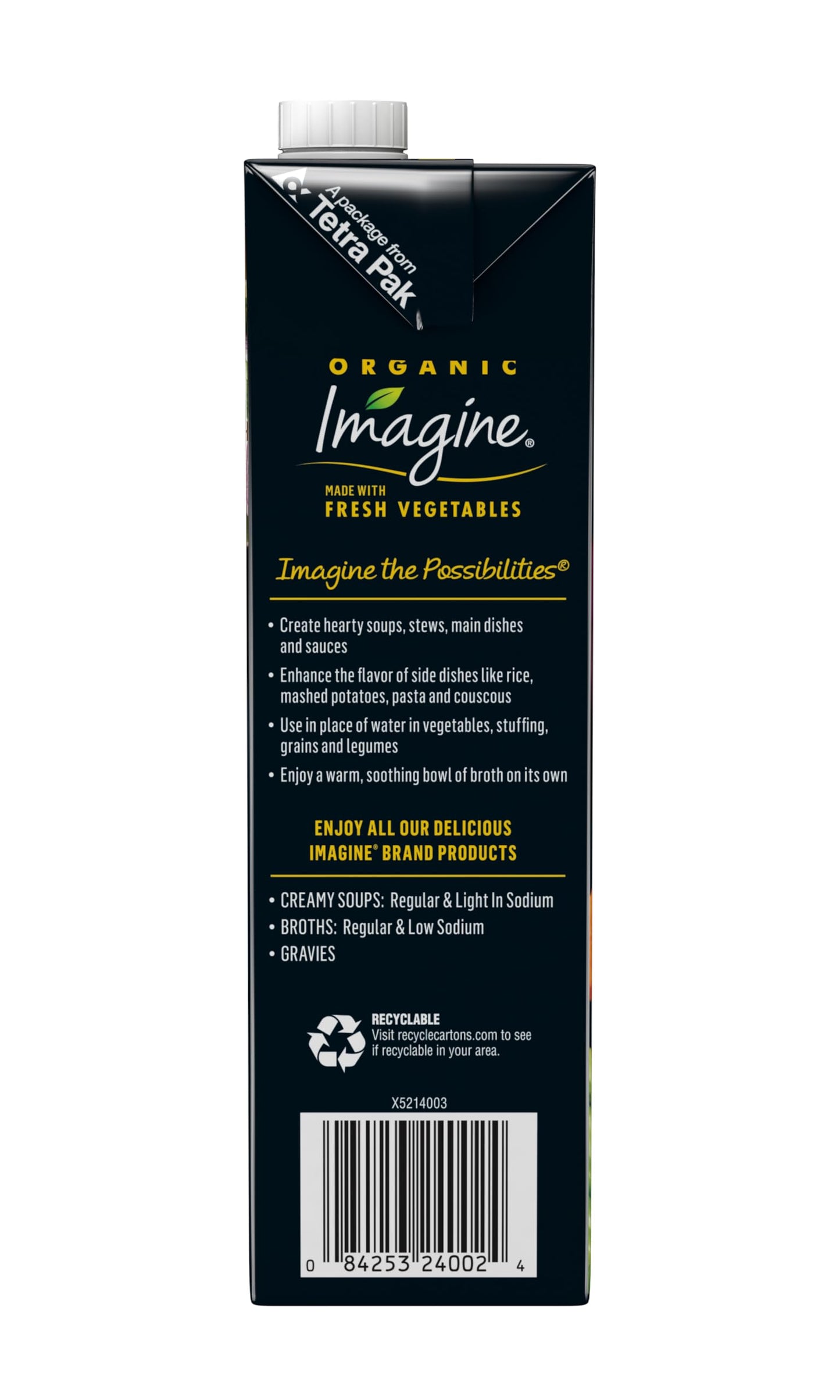 Imagine Low Sodium Organic Vegetable Broth 32 Oz