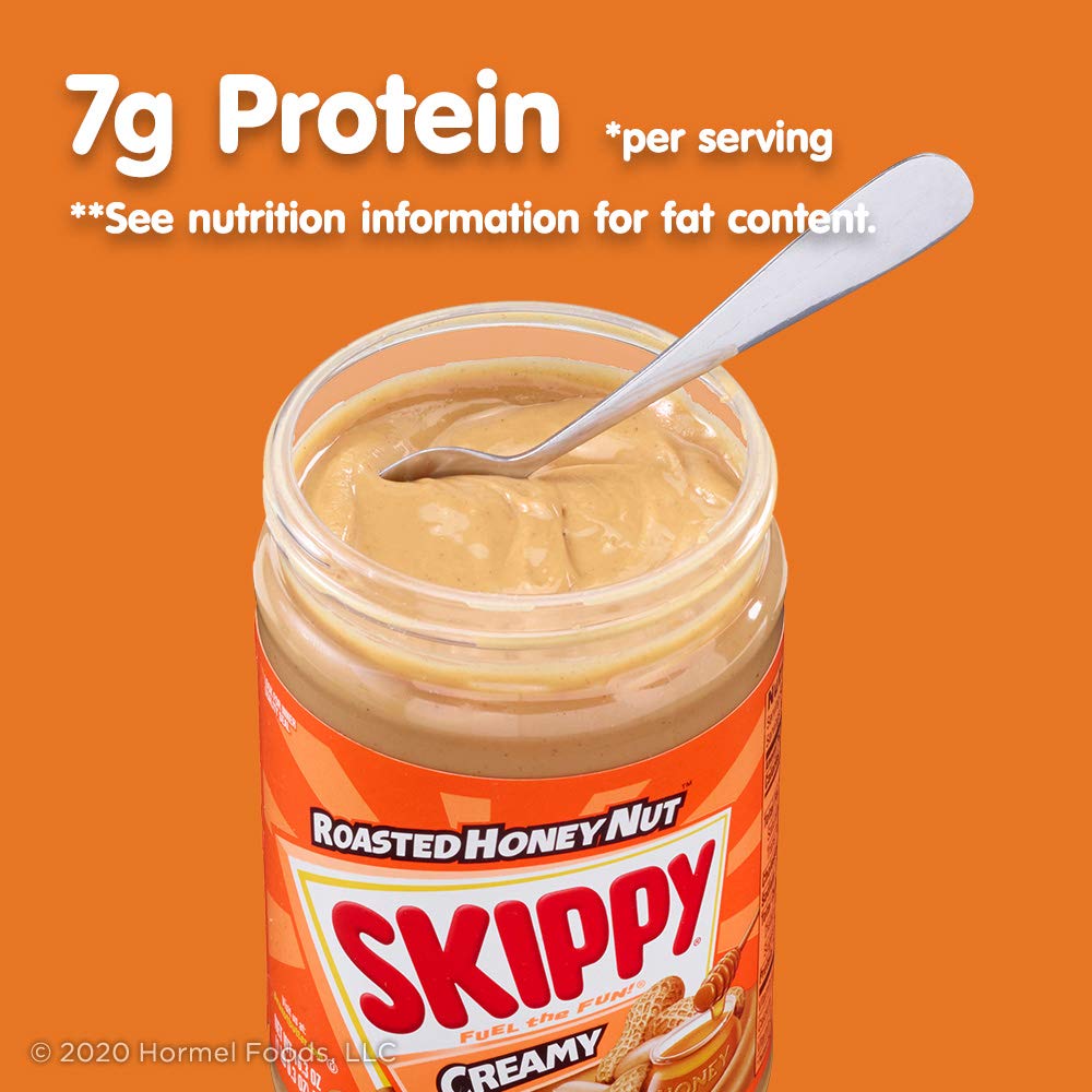 Skippy Peanut Butter, Creamy Roasted Honey Nut, 16.3 Ounce (Pack Of 3)