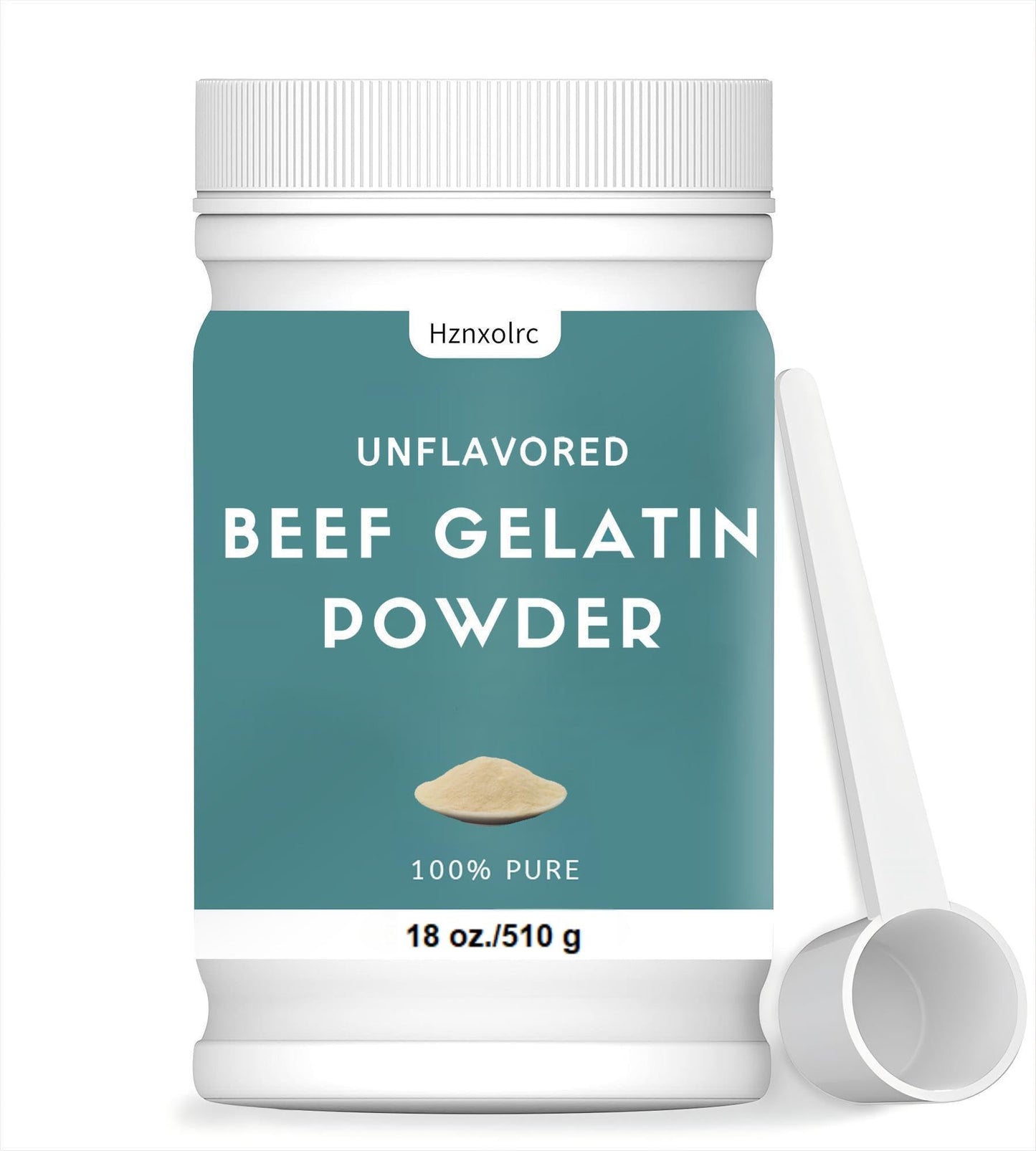Hznxolrc Beef Gelatin Powder Unflavored Natural Thickener 18 oz