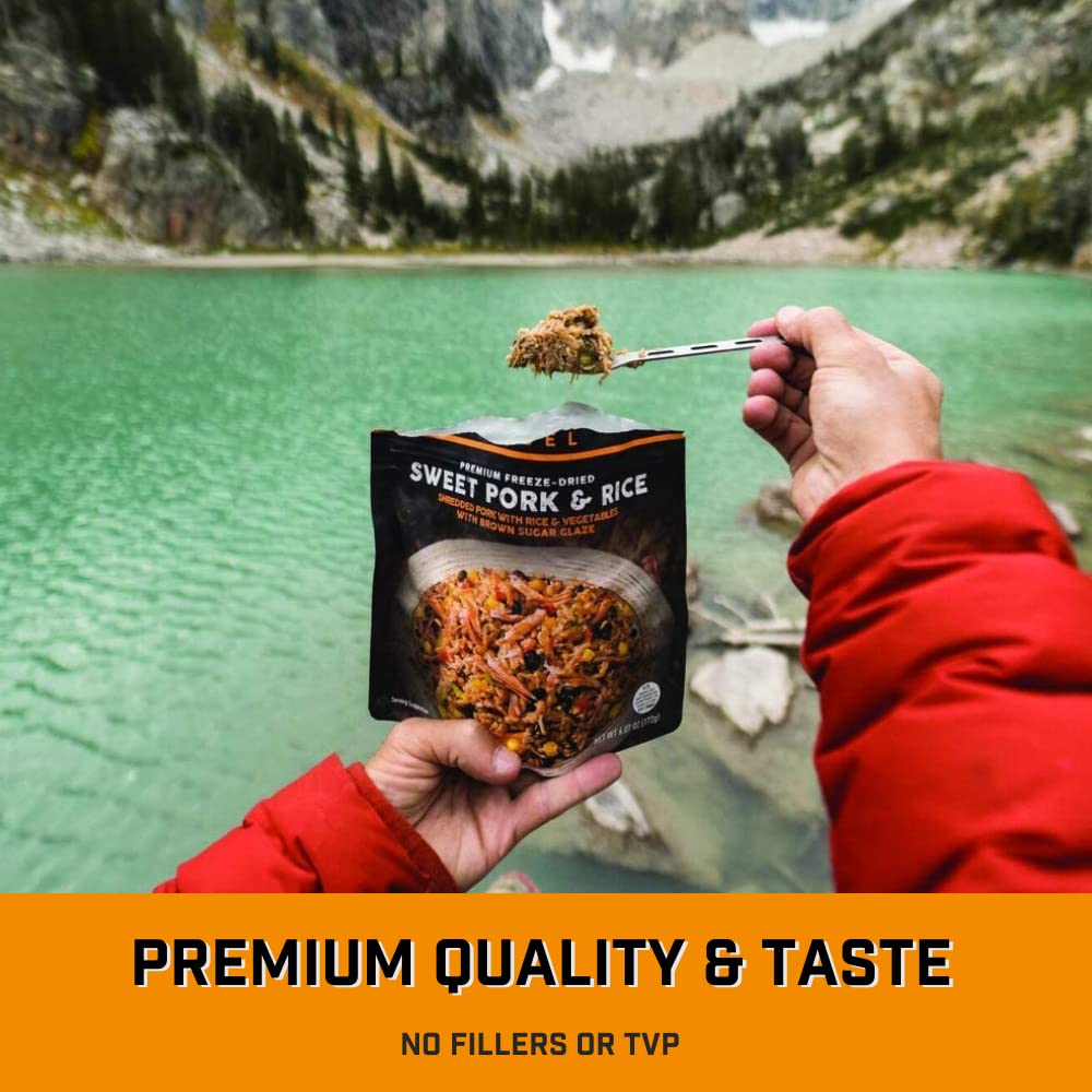 Peak Refuel Sweet Pork & Rice | Enhanced Freeze Dried Camping Food | Backpacking & Hiking Mre Meals | Just Add Water | 100% Real Meat | 40G Of Protein | 2 Serving Pouch
