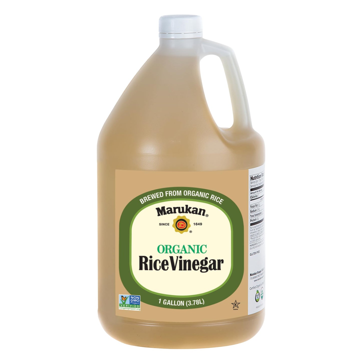 Marukan Organic Unseasoned Rice Vinegar, 128 Fl Oz, Model VC-a3-79110, Pack of 1