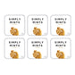 SIMPLY MINTS Natural Ginger Breath Mints, 6 Pack (180 Pieces), Made with Real Ginger Oil | Aspartame-Free, Sorbitol-Free, Xylito